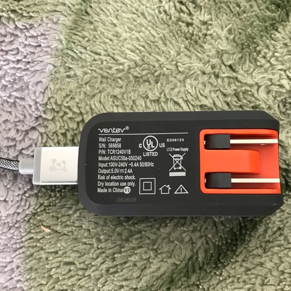 Ventev Wall Charger with Single USB Port + USB-A Cable - Picture 2 of 5